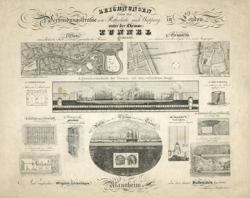 Rotherhithe Wapping Thames Tunnel von English School