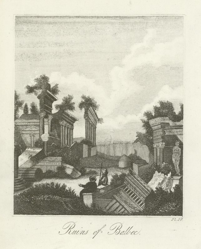Ruinen von Balbec von English School