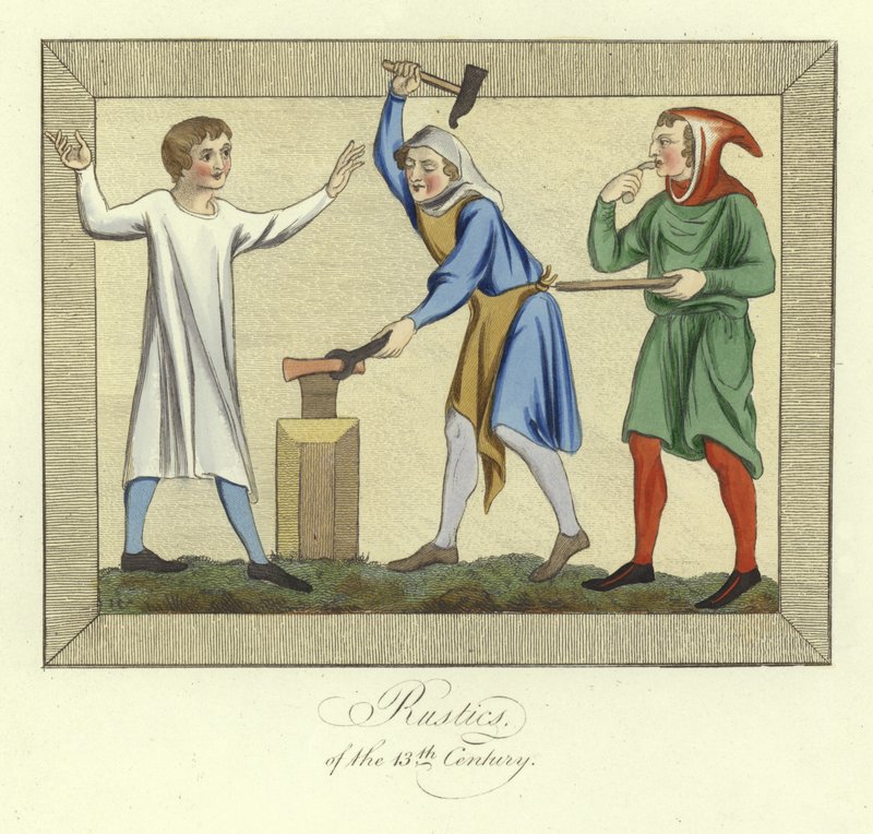 Bauern des 13. Jahrhunderts von English School
