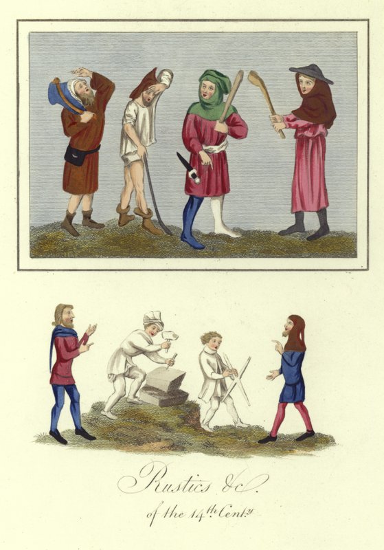 Bauern des 14. Jahrhunderts von English School