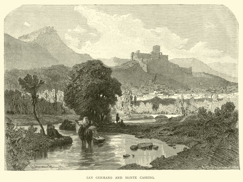 San Germano und Monte Cassino von English School