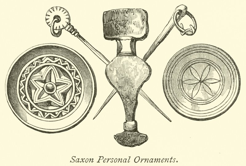 Sächsische persönliche Ornamente von English School