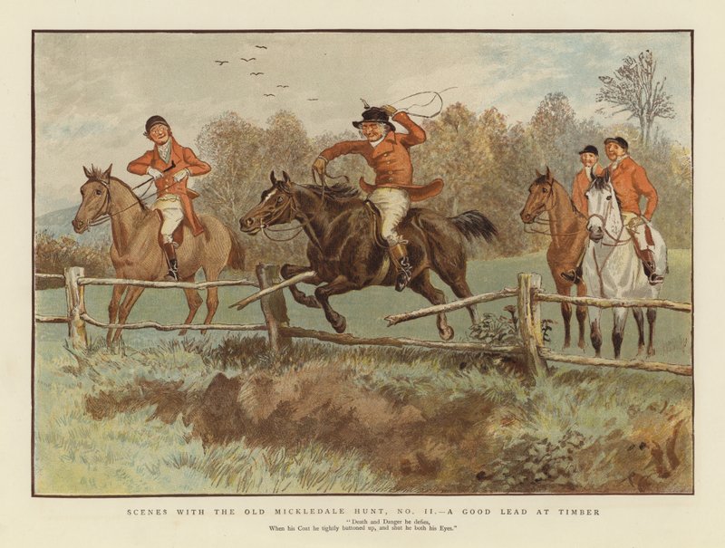 Szenen mit der alten Mickledale Jagd von English School