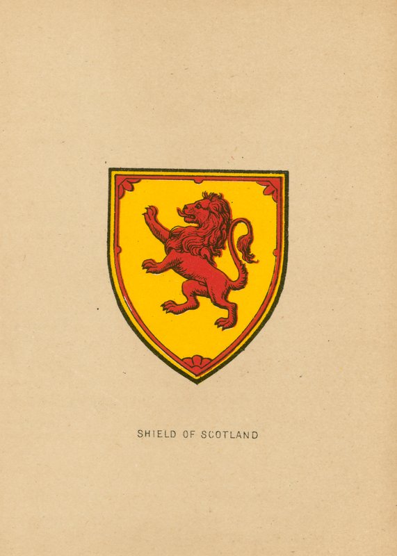 Schild von Schottland von English School