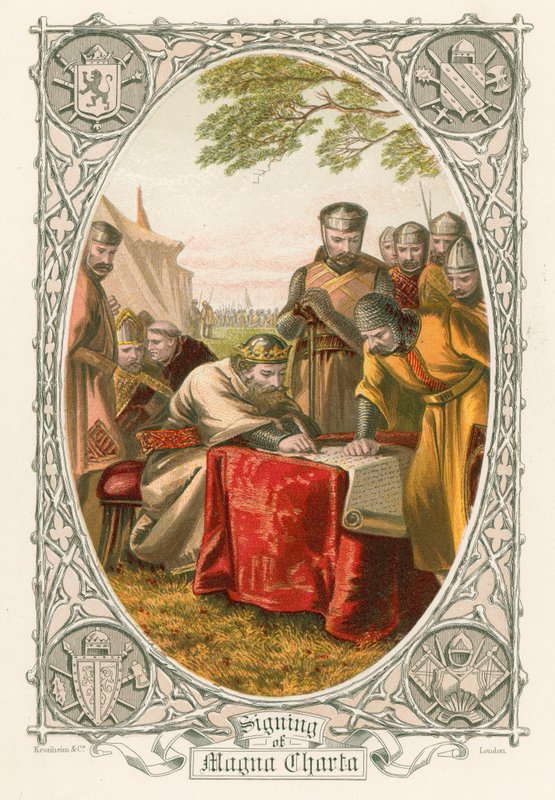 Unterzeichnung der Magna Carta von English School