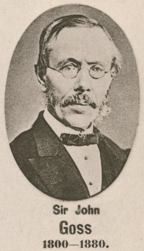 Sir John Goss (Gravur) von English School