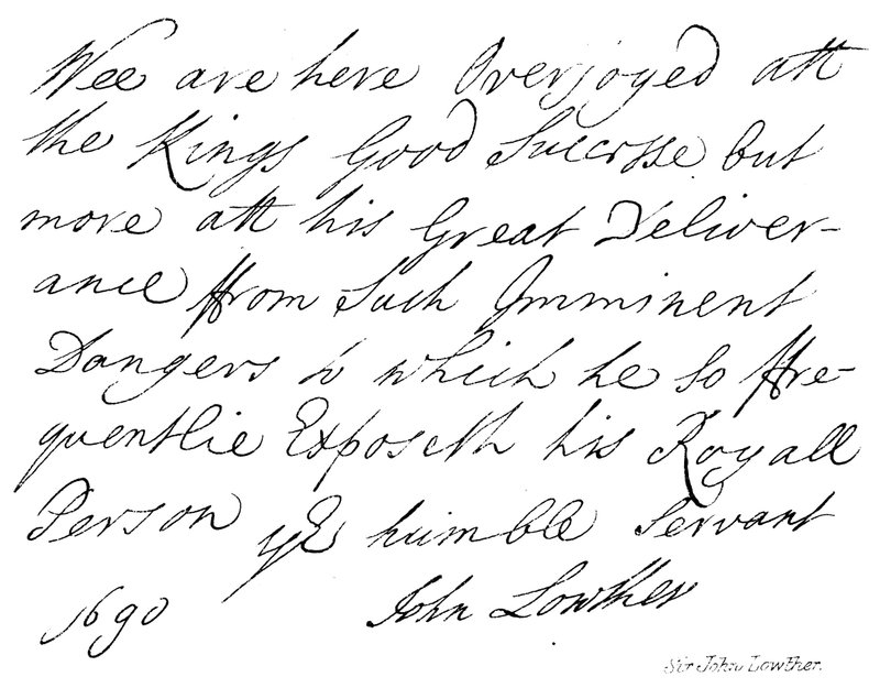 Sir John Lowther von English School