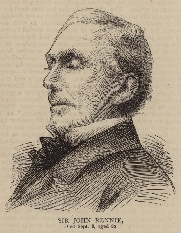 Sir John Rennie (Gravur) von English School