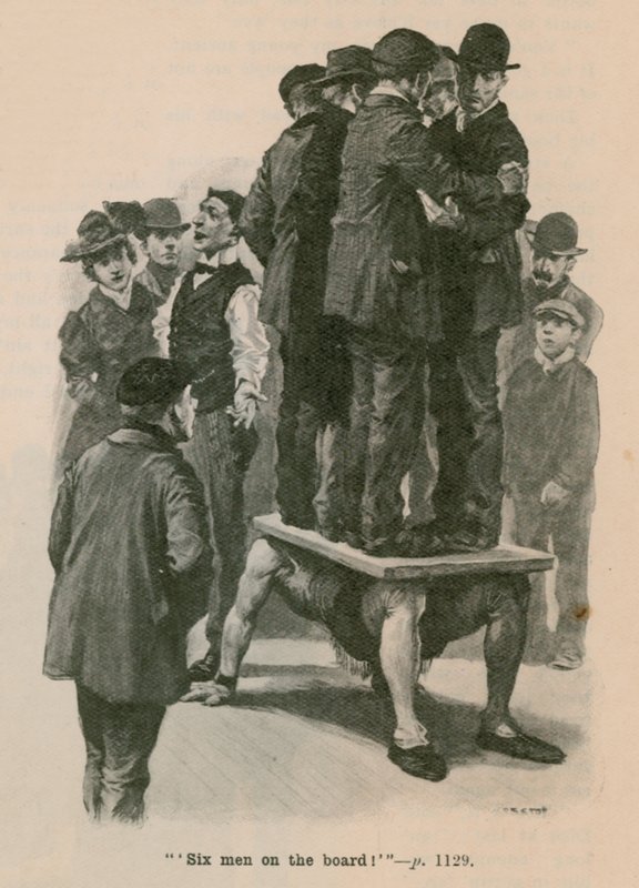 Sechs Männer an Bord von English School