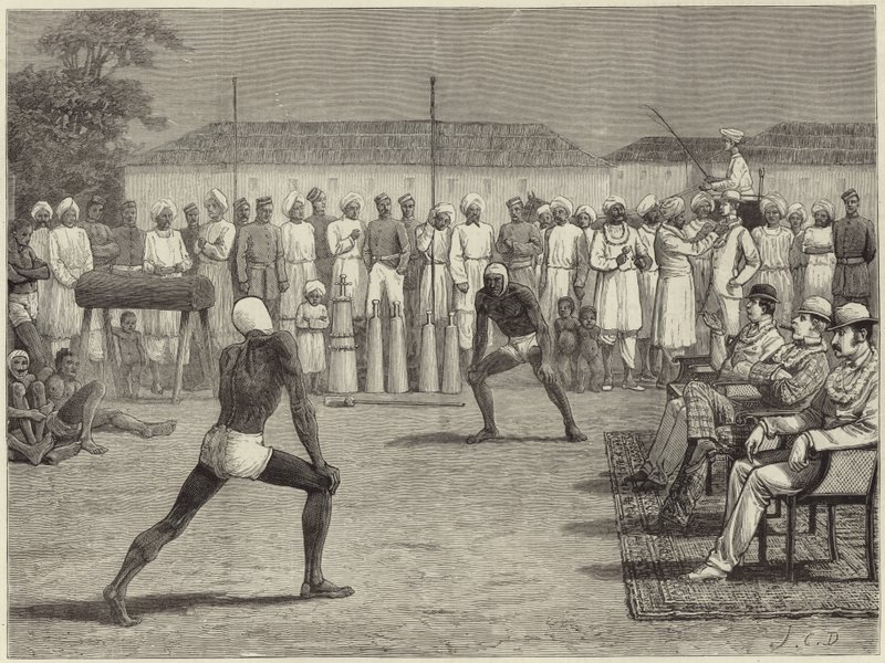 Skizzen mit einem einheimischen Regiment aus Bombay von English School