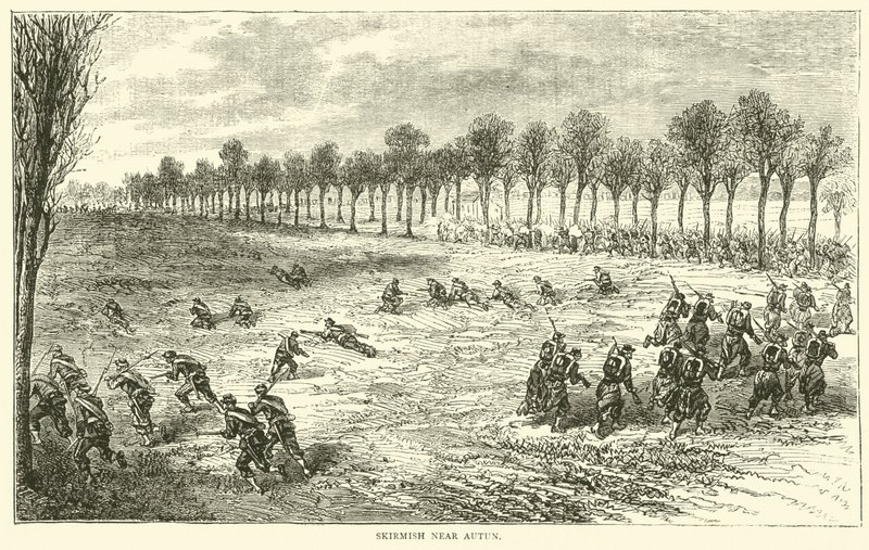 Gefecht bei Autun, Dezember 1870 von English School