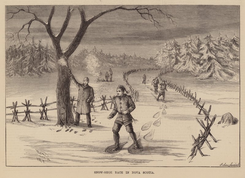 Schneeschuhrennen in Nova Scotia von English School