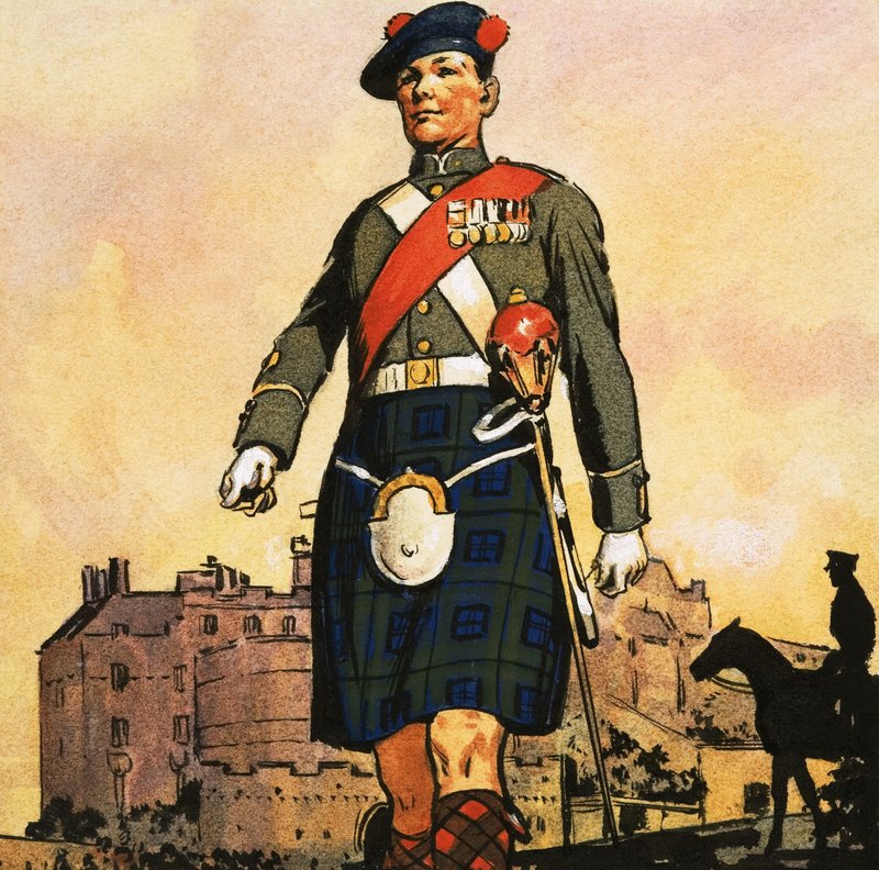 Soldat der Black Watch von English School
