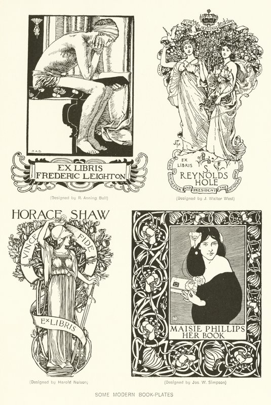 Einige moderne Exlibris von English School