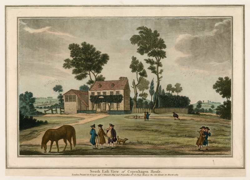 Südostansicht des Copenhagen House, London von English School