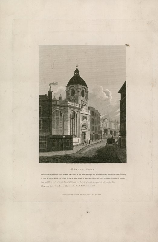 St. Bennet Finck, Threadneedle Street, London von English School