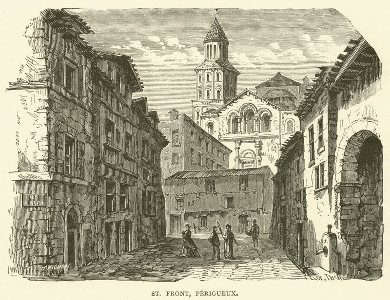 St. Front, Périgueux (Gravur) von English School