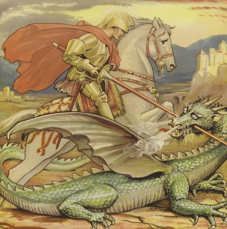 St. Georg und der Drache von English School