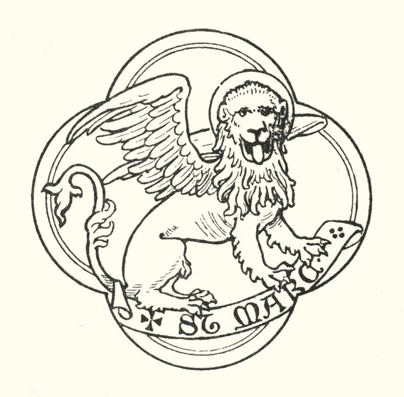 St. Markus (Gravur) von English School
