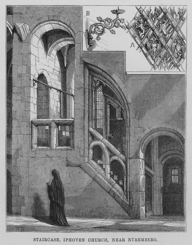 Treppe, Iphoven Kirche, bei Nürnberg von English School