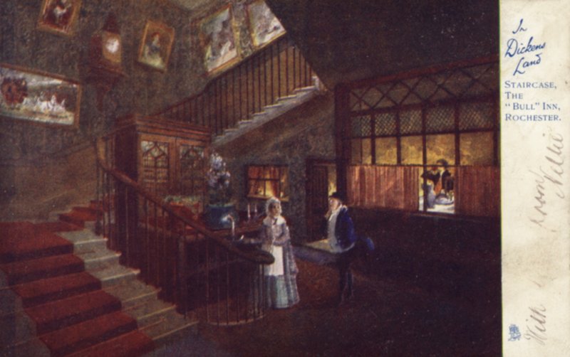 Treppe, The Bull Inn, Rochester von English School