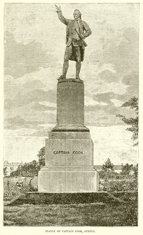 Statue von Captain Cook, Sydney von English School