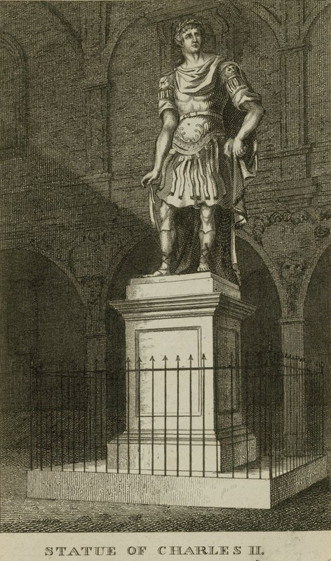 Statue von Karl II. von English School