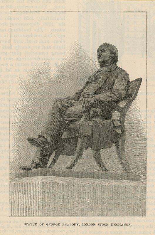 Statue von George Peabody von English School
