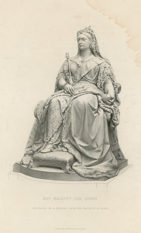 Statue Ihrer Majestät der Königin von English School