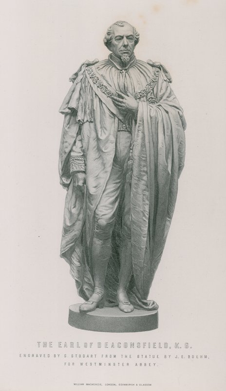 Statue des Earl of Beaconsfield von English School