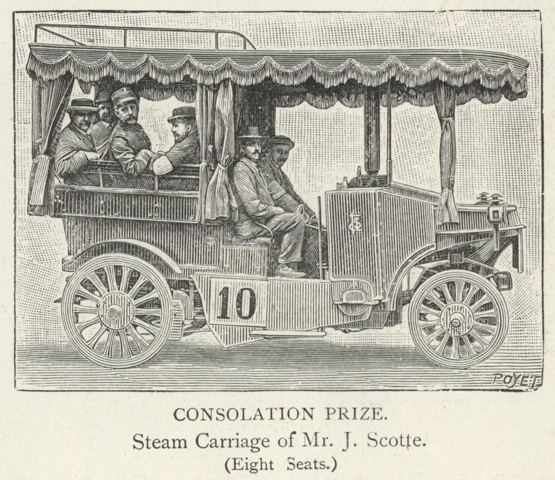 Dampfwagen von Herrn J. Scotte von English School