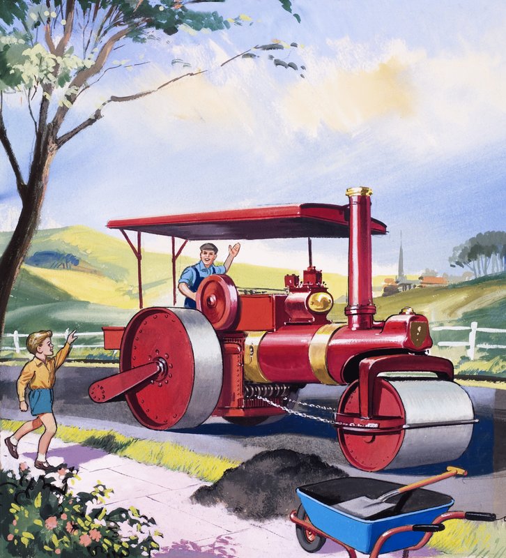 Dampfwalzenfahrer von English School