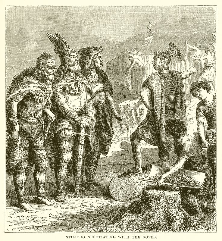 Stilicho verhandelt mit den Goten von English School