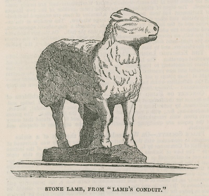 Steinlamm vom Lambs Conduit von English School