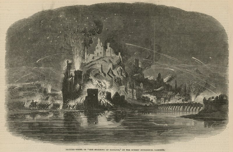 Sturm auf Badajoz von English School