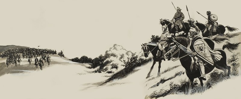 Geschichtsillustration von English School