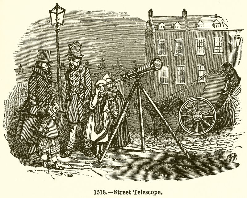 Straßenteleskop von English School