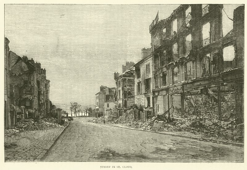 Straße in St. Cloud, November 1870 von English School