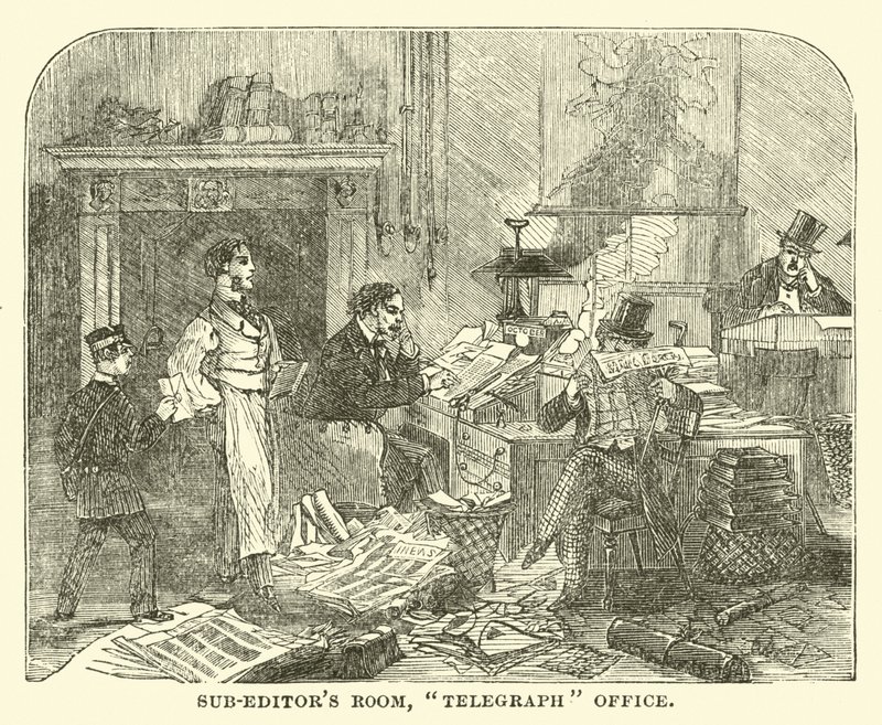 Redaktionsraum, Telegraphenbüro von English School