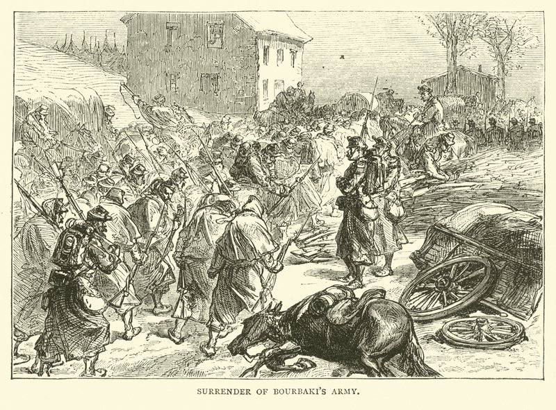 Kapitulation von Bourbakis Armee, Januar 1871 von English School