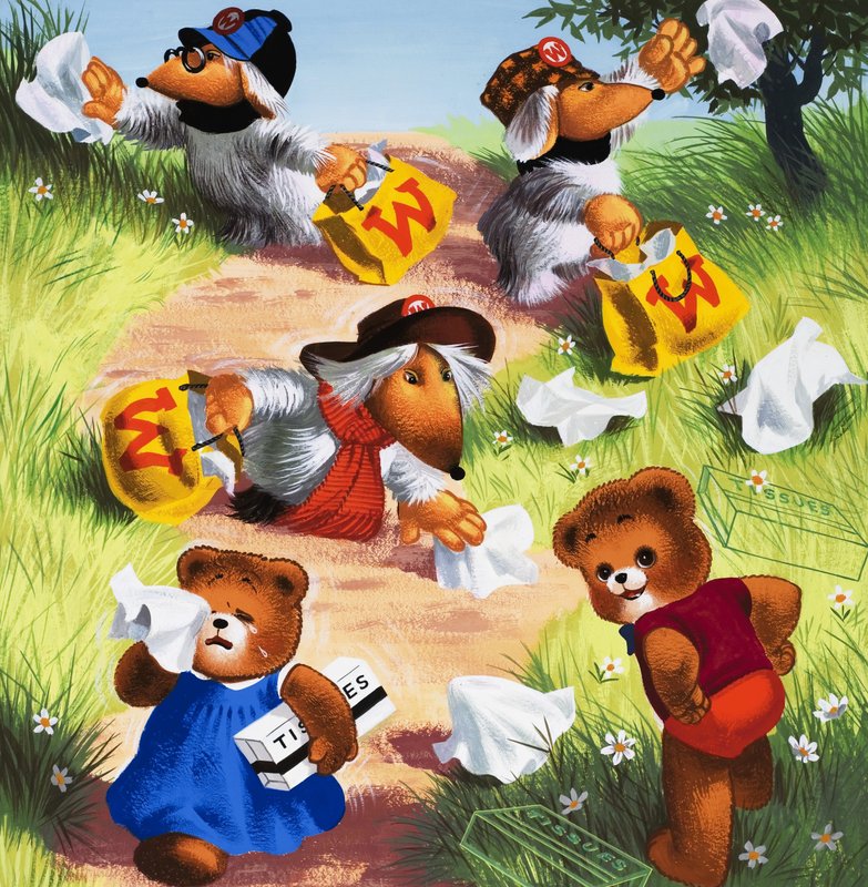 Teddybär (mit versteckten Objekten) von English School