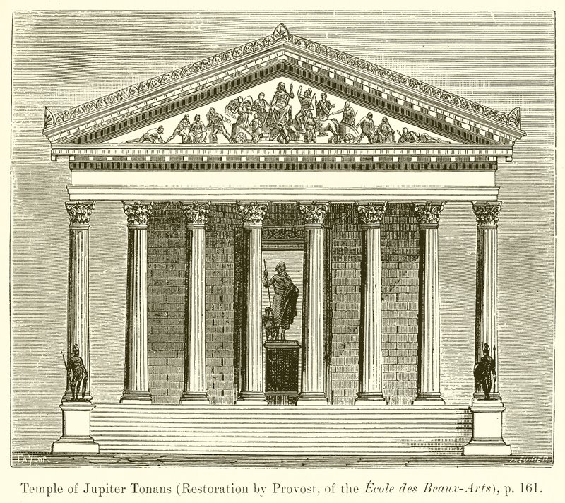 Tempel des Jupiter Tonans von English School