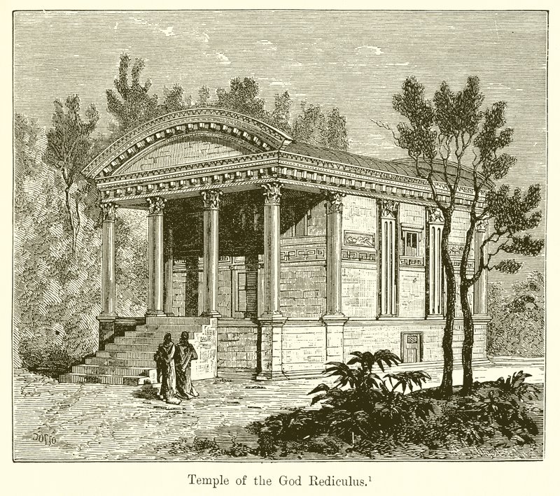 Tempel des Gottes Rediculus von English School
