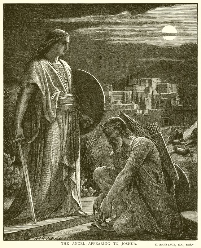 Der Engel erscheint Josua von English School