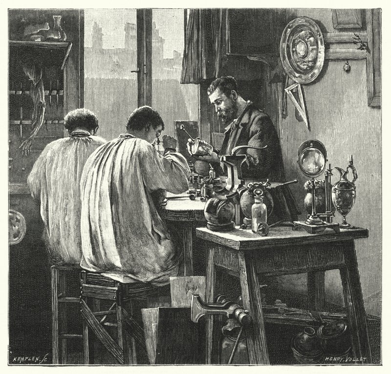 Die Kunst des Treibens (Stich) von English School