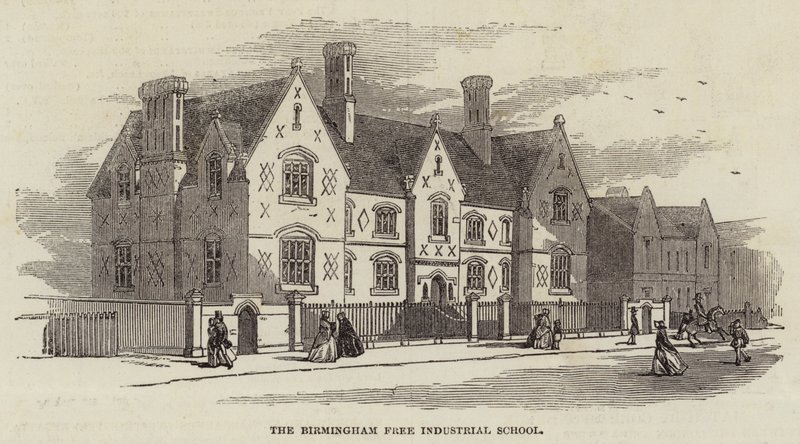 Die Freie Industrieschule von Birmingham (Stich) von English School