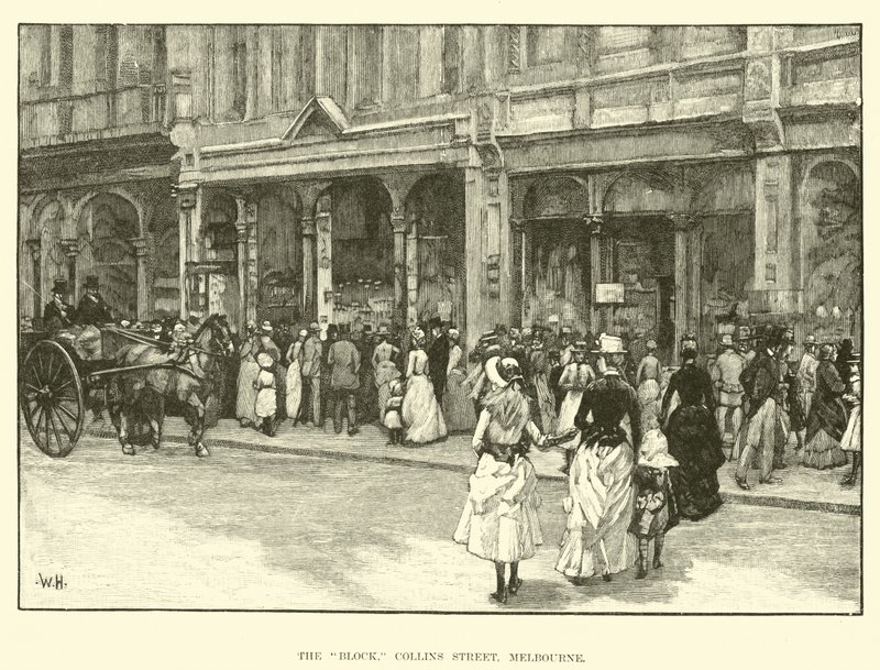 Der Block, Collins Street, Melbourne von English School