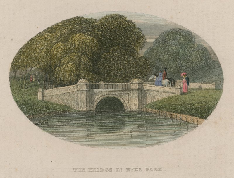 Die Brücke des Hyde Parks, London von English School