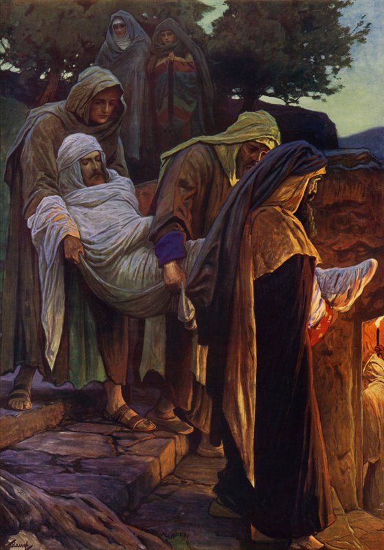 Die Beerdigung Jesu von English School