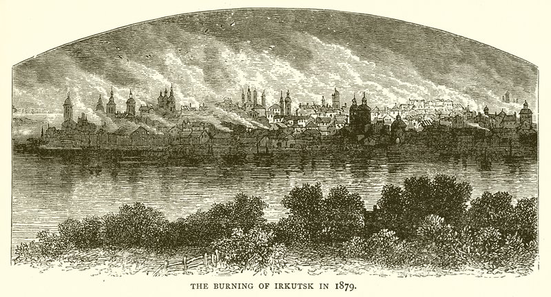 Das Feuer von Irkutsk 1879 von English School